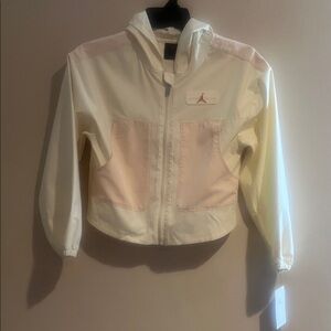 Jordan Kids Cream and Pink Jacket